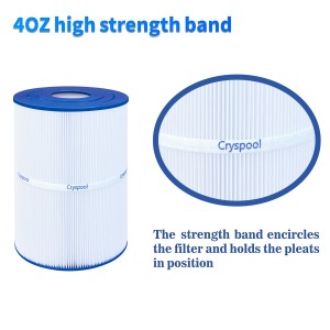 Cryspool pwk65 Compatible with Watkins 31114, Hot Spot spa Filter,Unicel C-8465, Filbur FC-3960, 71827, 71828, Watkins 65 sq.ft hot tub Filter.