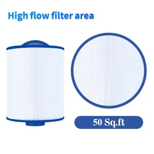 Cryspool Spa Filter Compatible with Artesian Spas, Tidal Fit Swim 06-0006-12, 06-0005-12,Unicel 6CH-502, PAS50SV-F2M, Filbur FC-0311, 50 sq.ft,