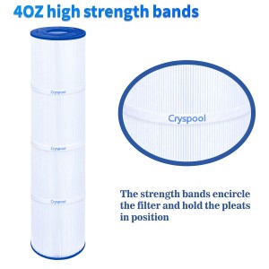 Cryspool Spa Filter Compatible with Rainbow RTL-75, Custom Molded Products 25390, Unicel C-4975, PRB75, R173435, 17-2632,75 sq.ft.