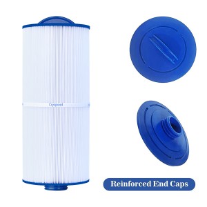 Cryspool Spa Filter Compatible with Jacuzzi Filters J-300, J400, Unicel 6CH-960, Filbur FC-2800, PJW60TL-F2S, Jacuzzi Premium,Closed Handle(Not Removable Tops)  60 sq.ft.